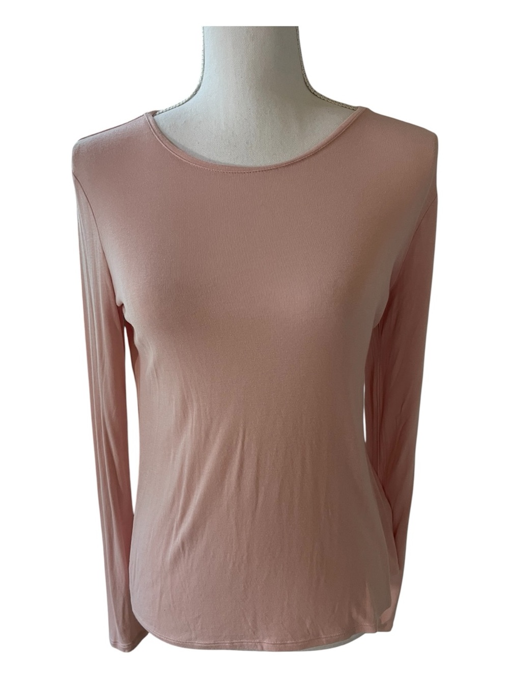 White House Black Market Pink Lightweight Long sleeved T-Shirt. Size S